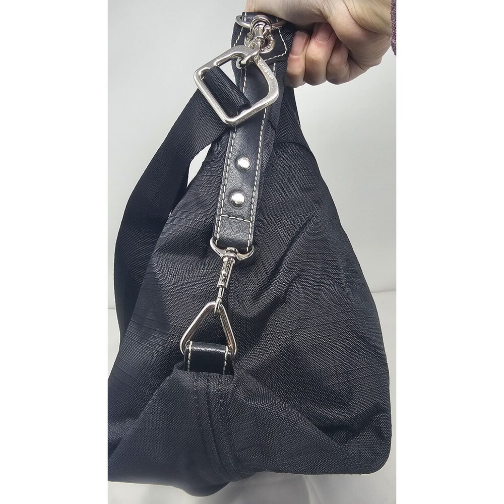 Eagle Creek Kensley Black Crossbody Shoulder Bag Floral Interior - Picture 6 of 16